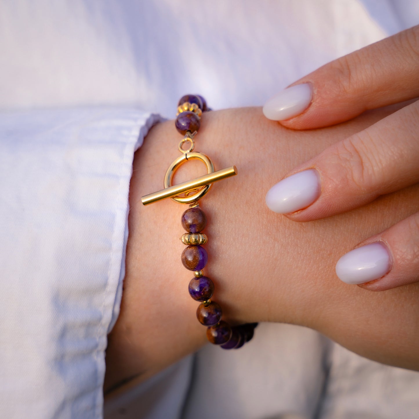 Bracelet Jaspe Violet